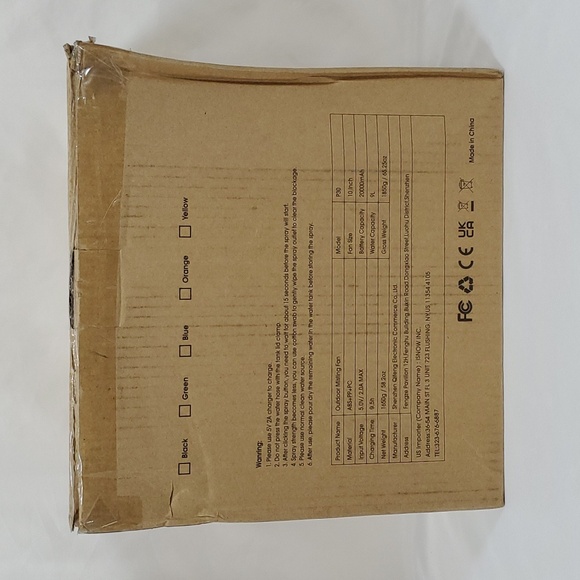 Ausic 9L Bucket Portable Misting Fan for Outdoors Patios, 20000mAh Rechargeable - Picture 11 of 17